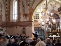 Kantorei Broder Hinrick singt in Rerik während ihrer Konzertreise 2018 im Gottesdienst.