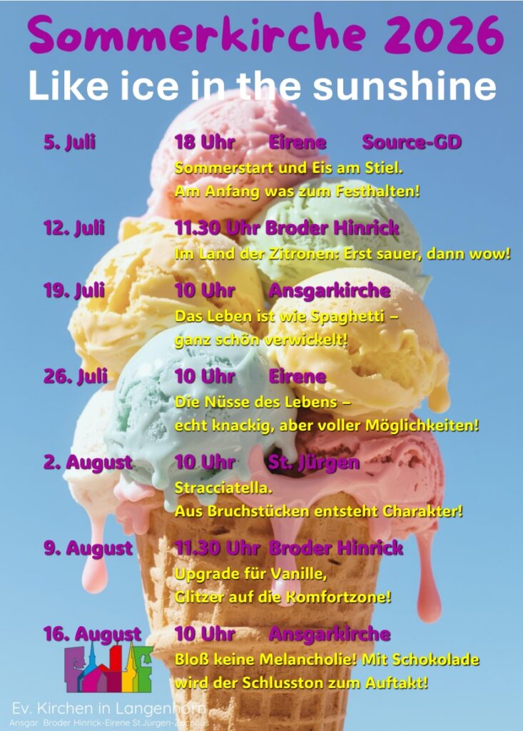 Plakat Sommerkirche 2026