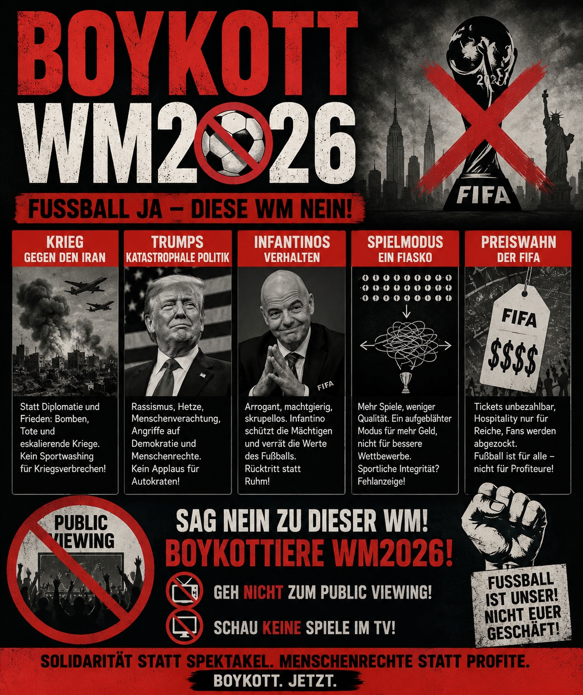 Gastbeitrag: Ich boykottiere die Fußball-WM 2026