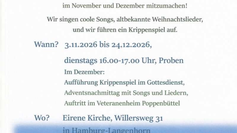 Projektchor Krippenspiel