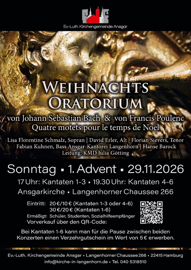 Weihnachtsoratorium am 1. Advent